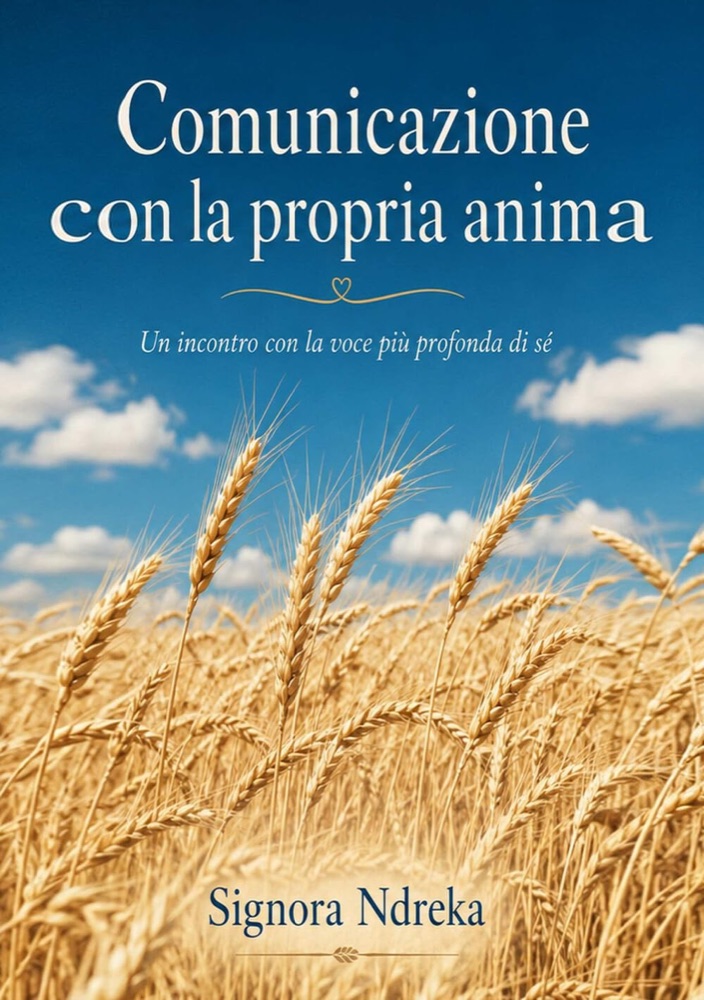 Copertina del libro "Comunicazione con la propria anima" di Kristina Ndreka, pubblicato con PubblicaOra